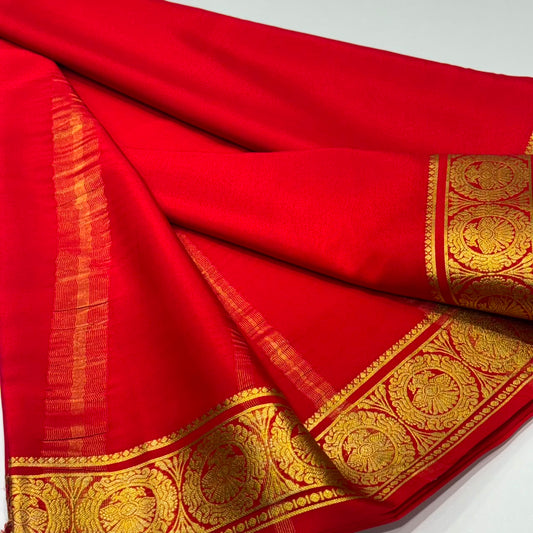 Pure Mysore Crepe Silk Saree