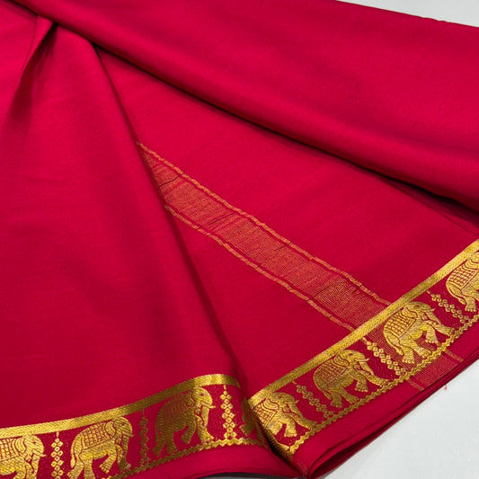 Pure Mysore Crepe Silk Saree
