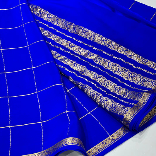 Pure Mysore Crepe Silk Saree