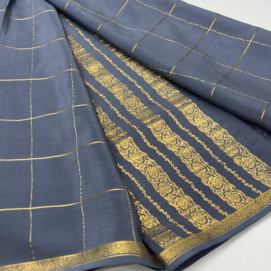 Pure Mysore Crepe Silk Saree