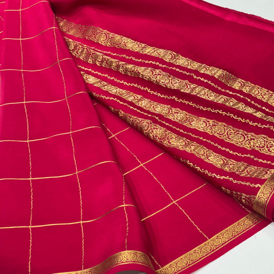 Pure Mysore Crepe Silk Saree