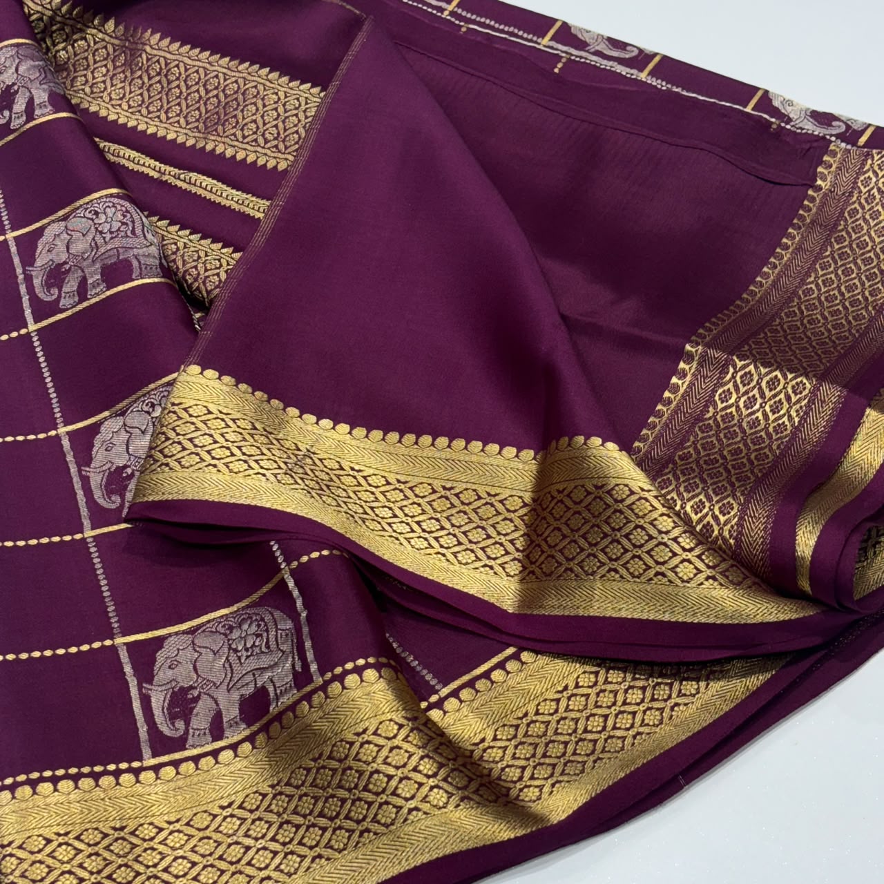 Pure Mysore Crepe Silk Saree
