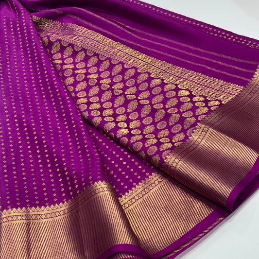 Pure Mysore Crepe Silk Saree