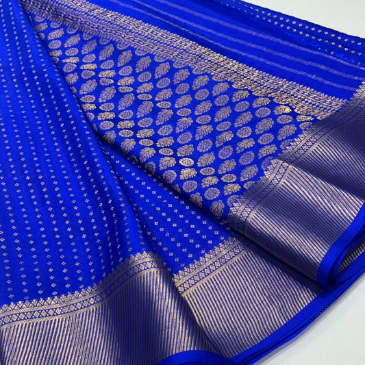 Pure Mysore Crepe Silk Saree