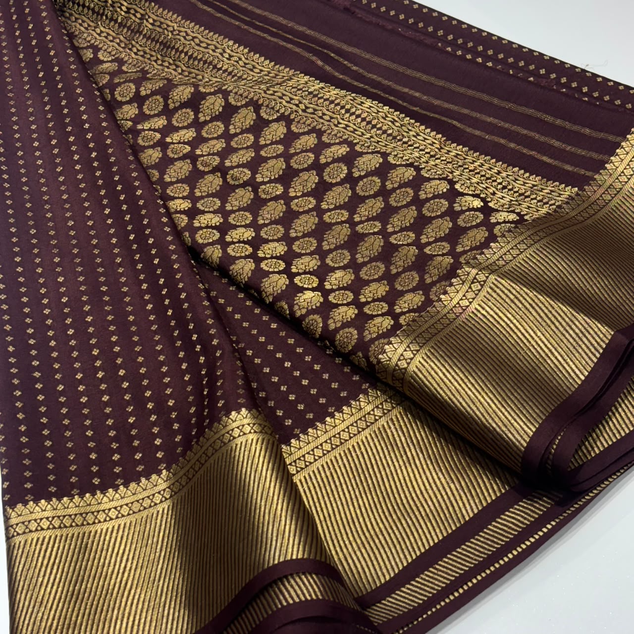 Pure Mysore Crepe Silk Saree