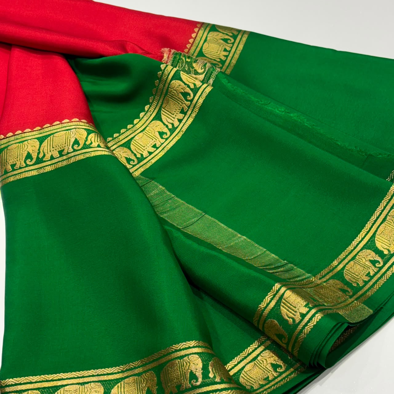Pure Mysore Crepe Silk Saree