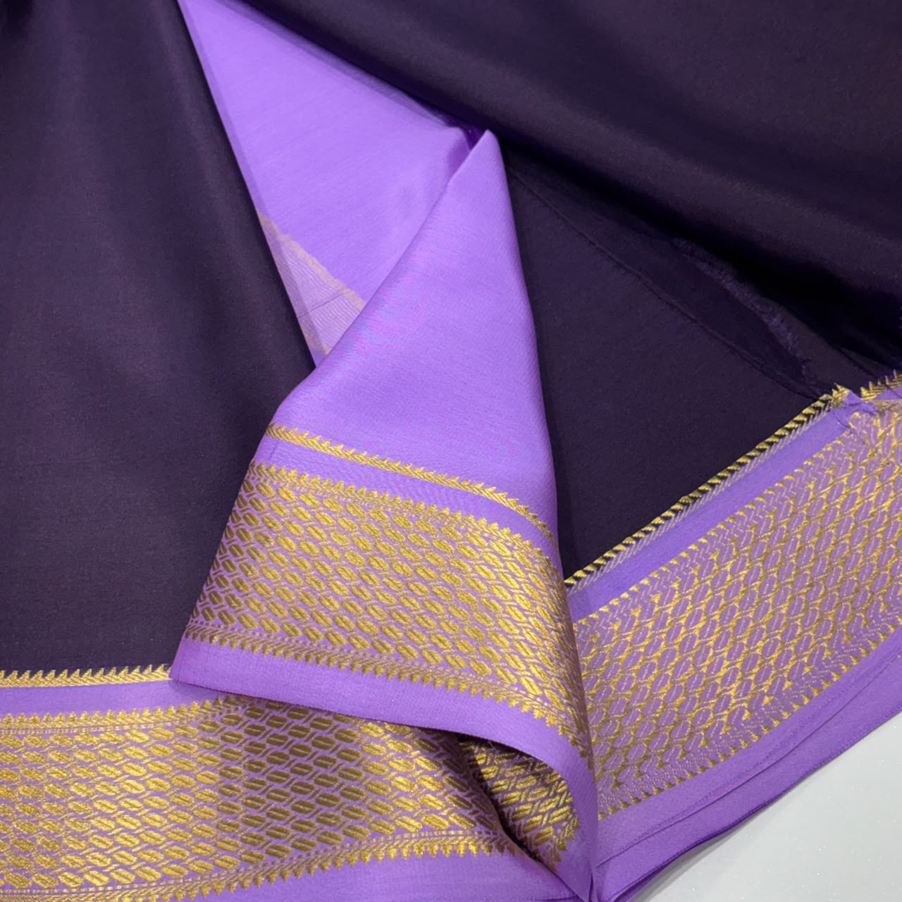 Pure Mysore Crepe Silk Saree