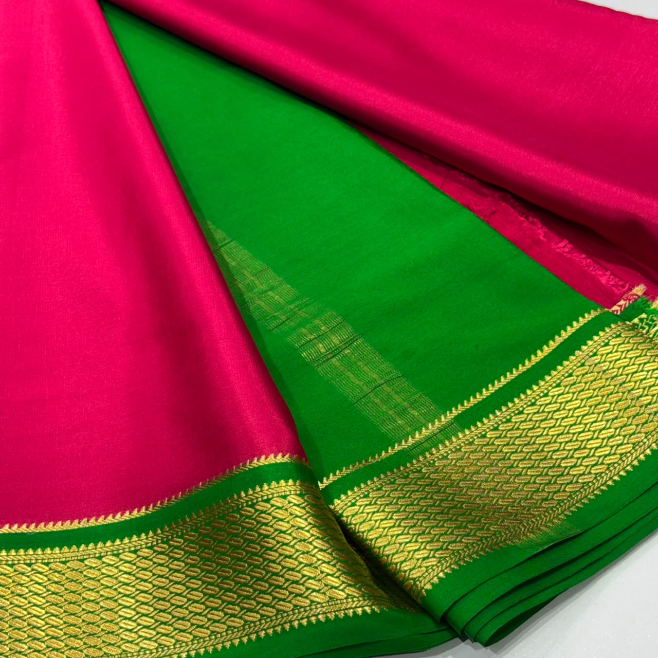 Pure Mysore Crepe Silk Saree
