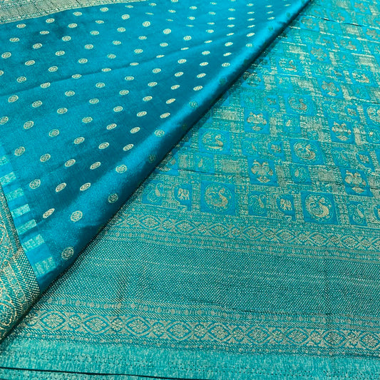 Brocade Mysore Wrinkle Crepe Saree