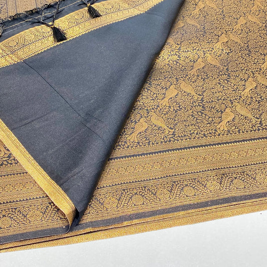 Soft Silk Semi Kanchivaram Brocade Saree