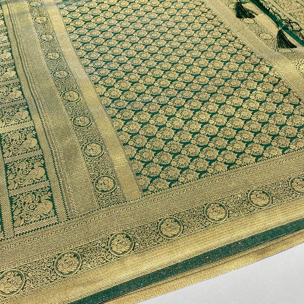 Soft Silk Semi Kanchivaram Brocade Saree