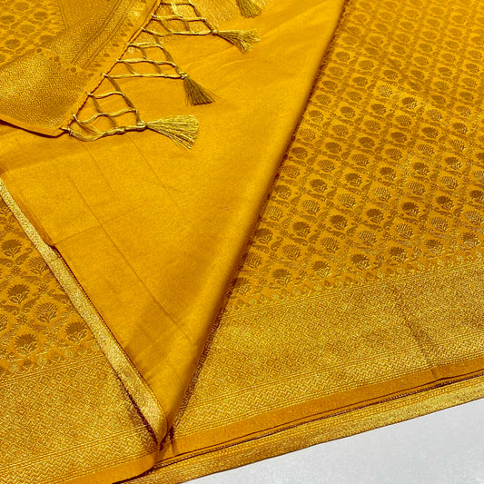 Soft Silk Semi Katan Banaras Saree
