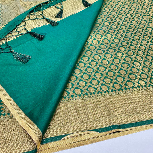 Soft Silk Semi Katan Banaras Saree