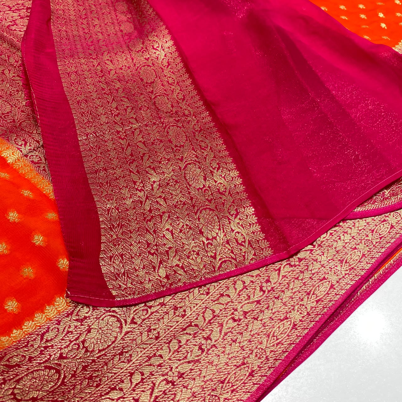 Banarasi Zari Georgette Saree