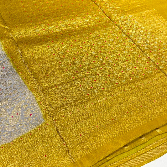 Brocade Mysore Crepe Saree
