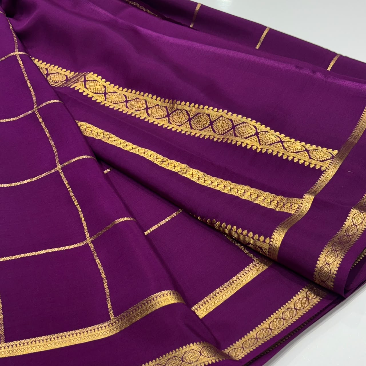 Pure Mysore Crepe Silk Saree