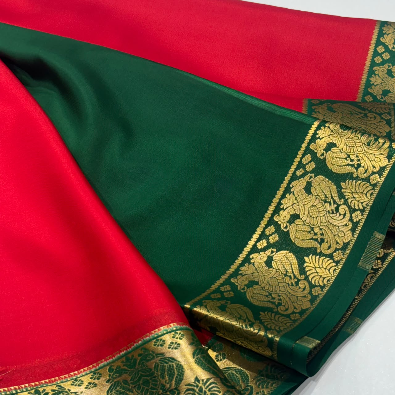 Pure Mysore Crepe Silk Saree