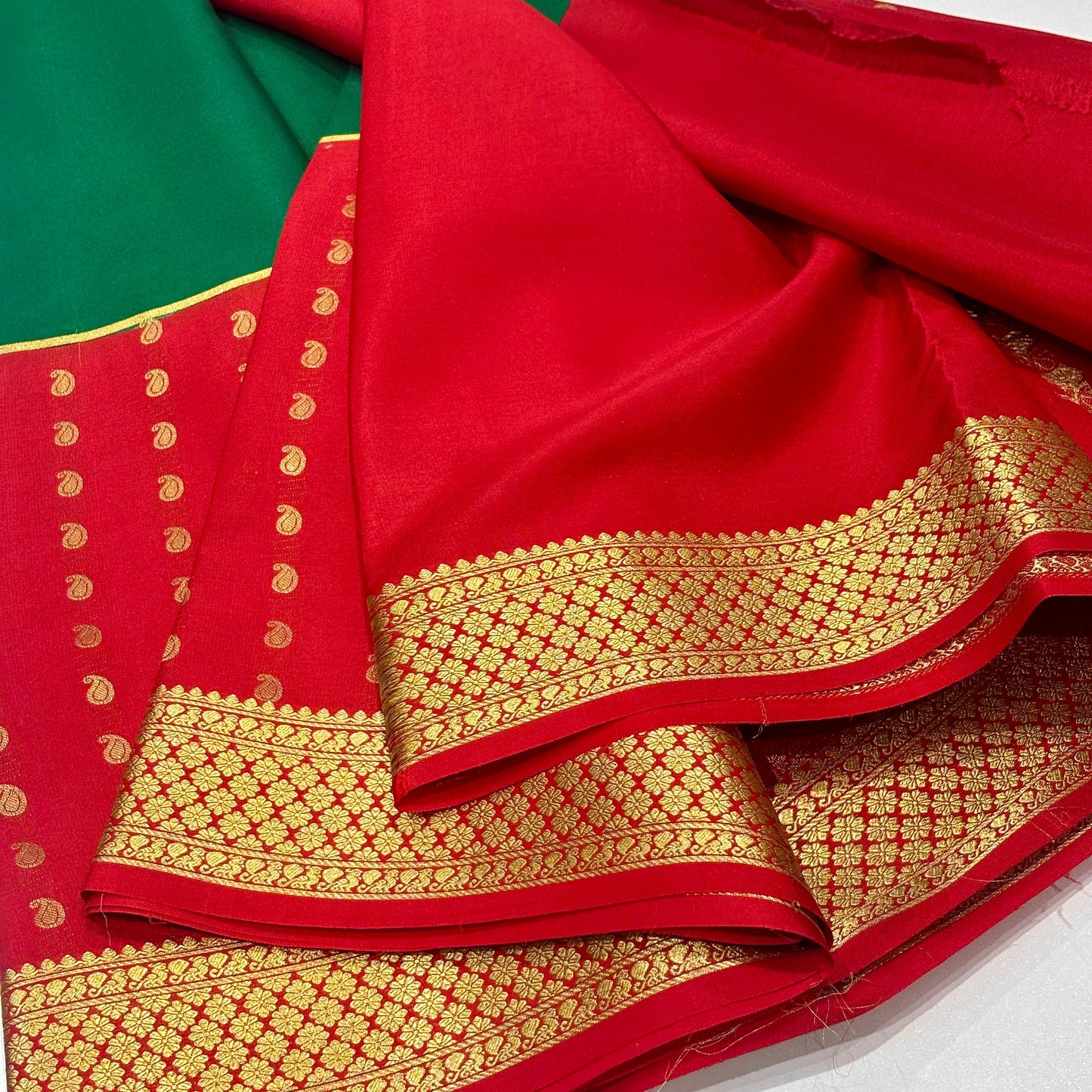 Pure Mysore Crepe Silk Saree