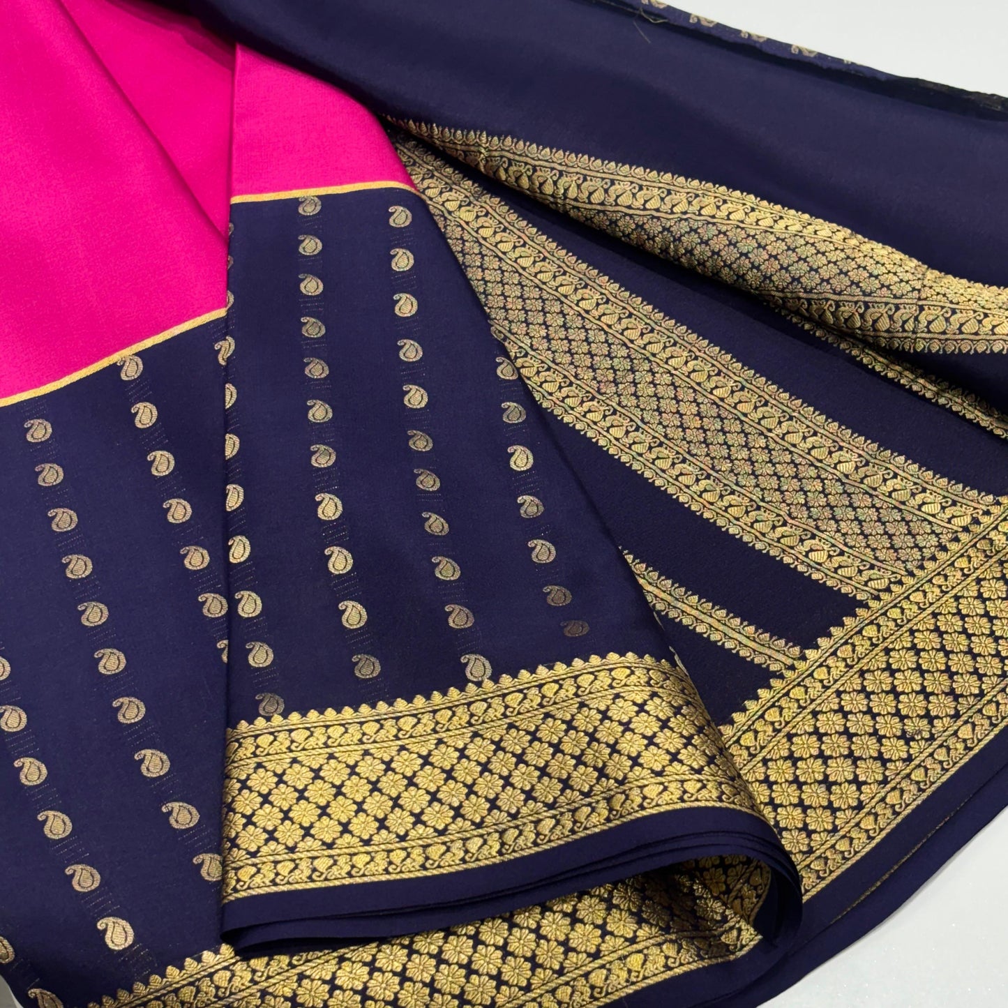 Pure Mysore Crepe Silk Saree