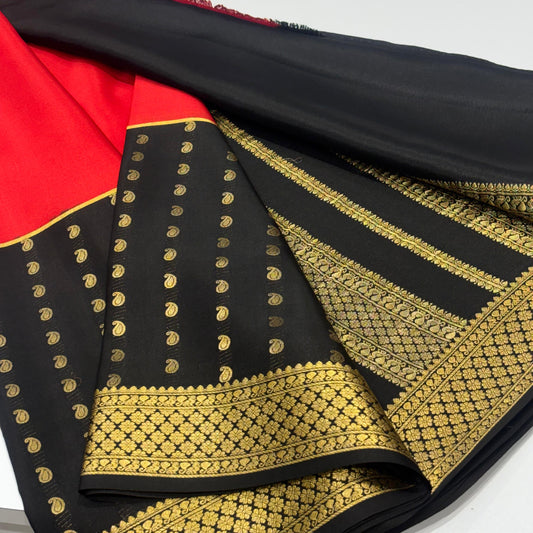 Pure Mysore Crepe Silk Saree