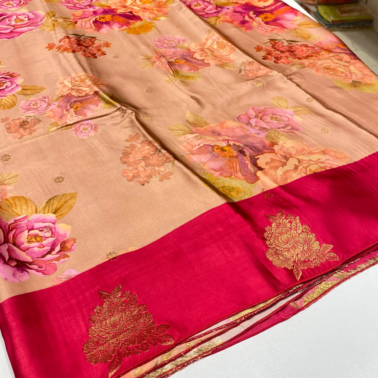 Premium Printed Crepe Saree