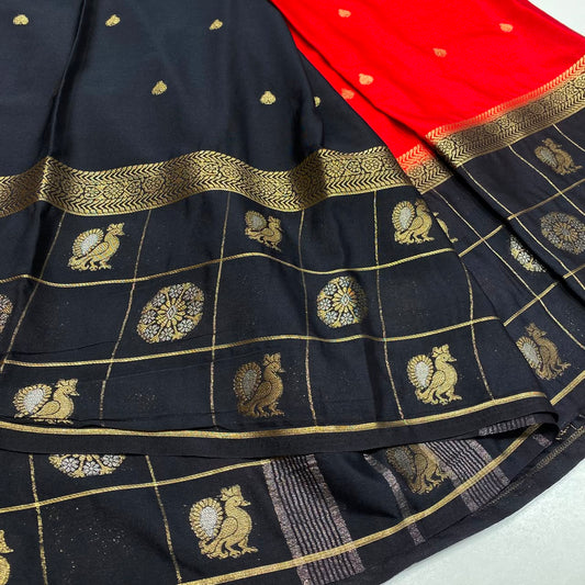 Semi Mysore Crepe Saree