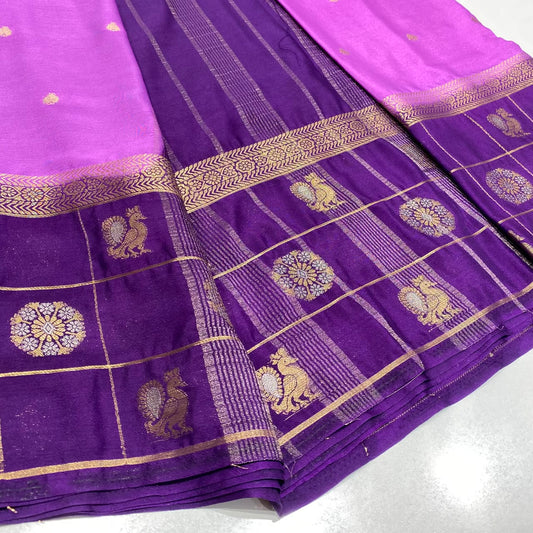 Semi Mysore Crepe Saree