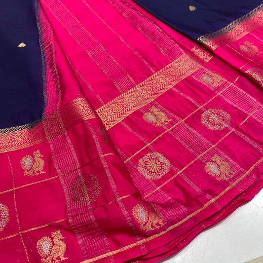 Semi Mysore Crepe Saree