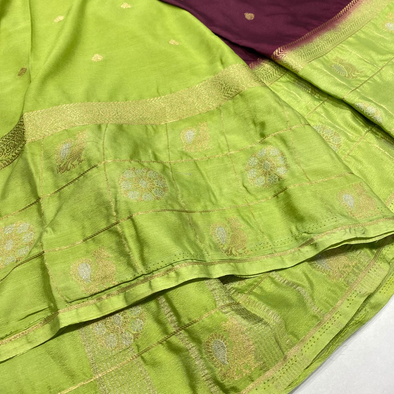 Semi Mysore Crepe Saree