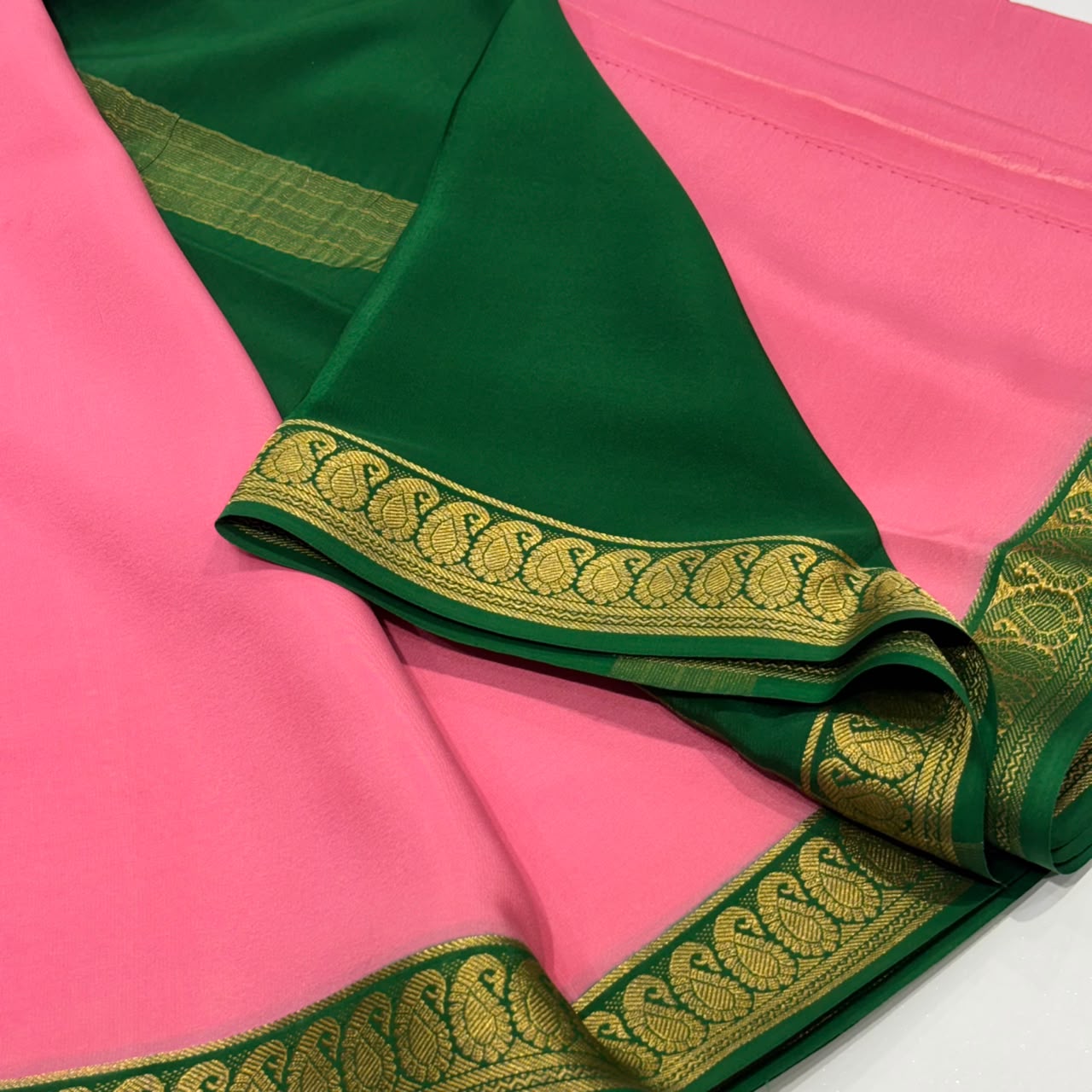 Pure Mysore Crepe Silk Saree