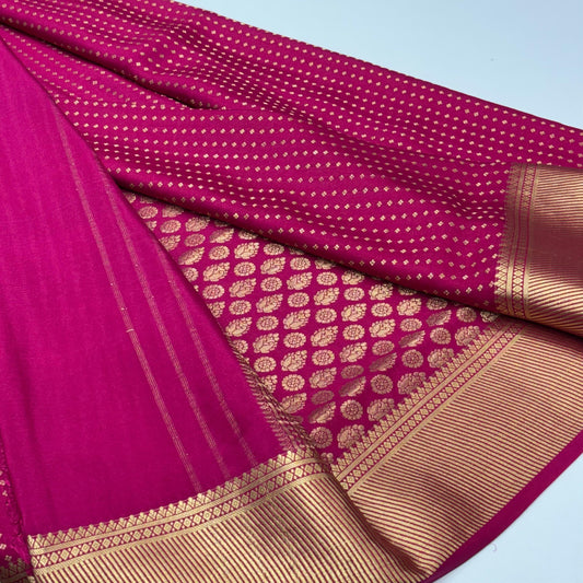 Pure Mysore Crepe Silk Saree