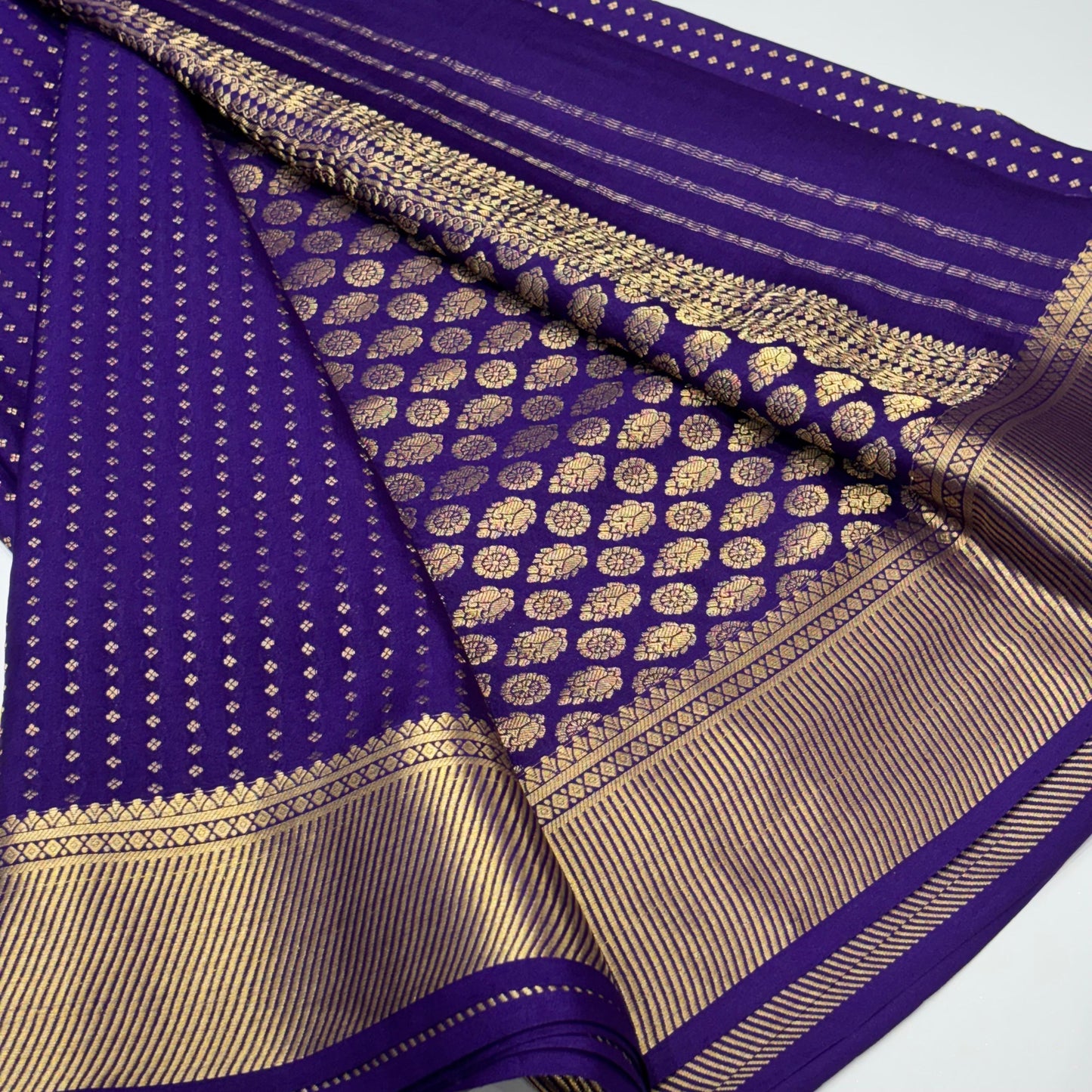 Pure Mysore Crepe Silk Saree