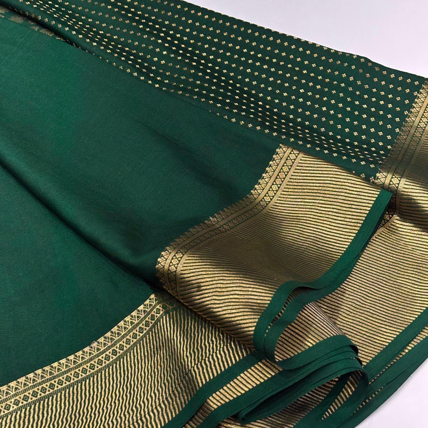 Pure Mysore Crepe Silk Saree