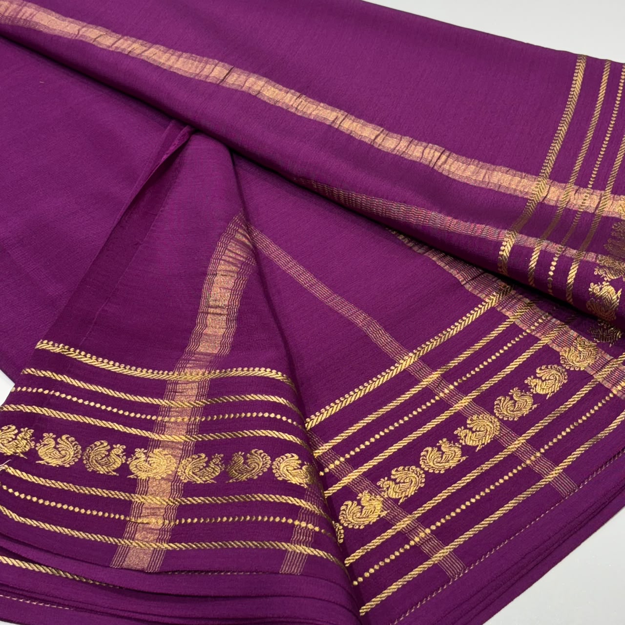 Pure Zari Mysore Silk Saree