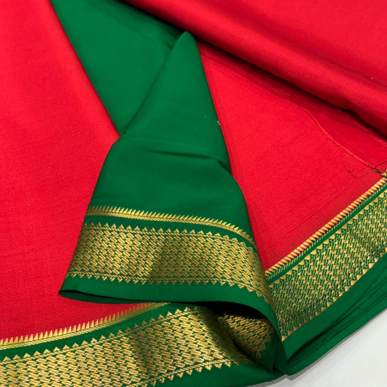 Pure Mysore Crepe Silk Saree
