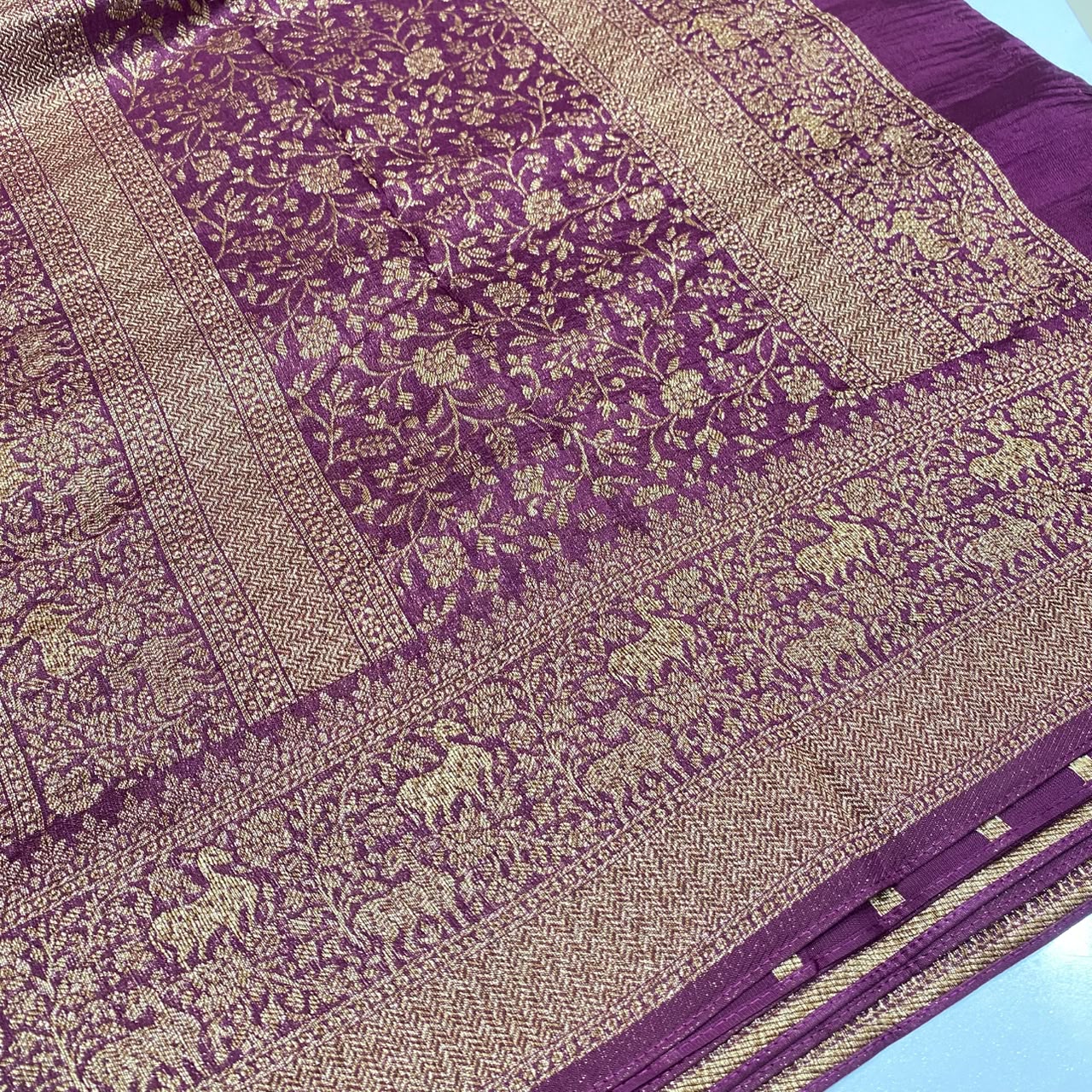 Banarasi Tussar Georgette Saree