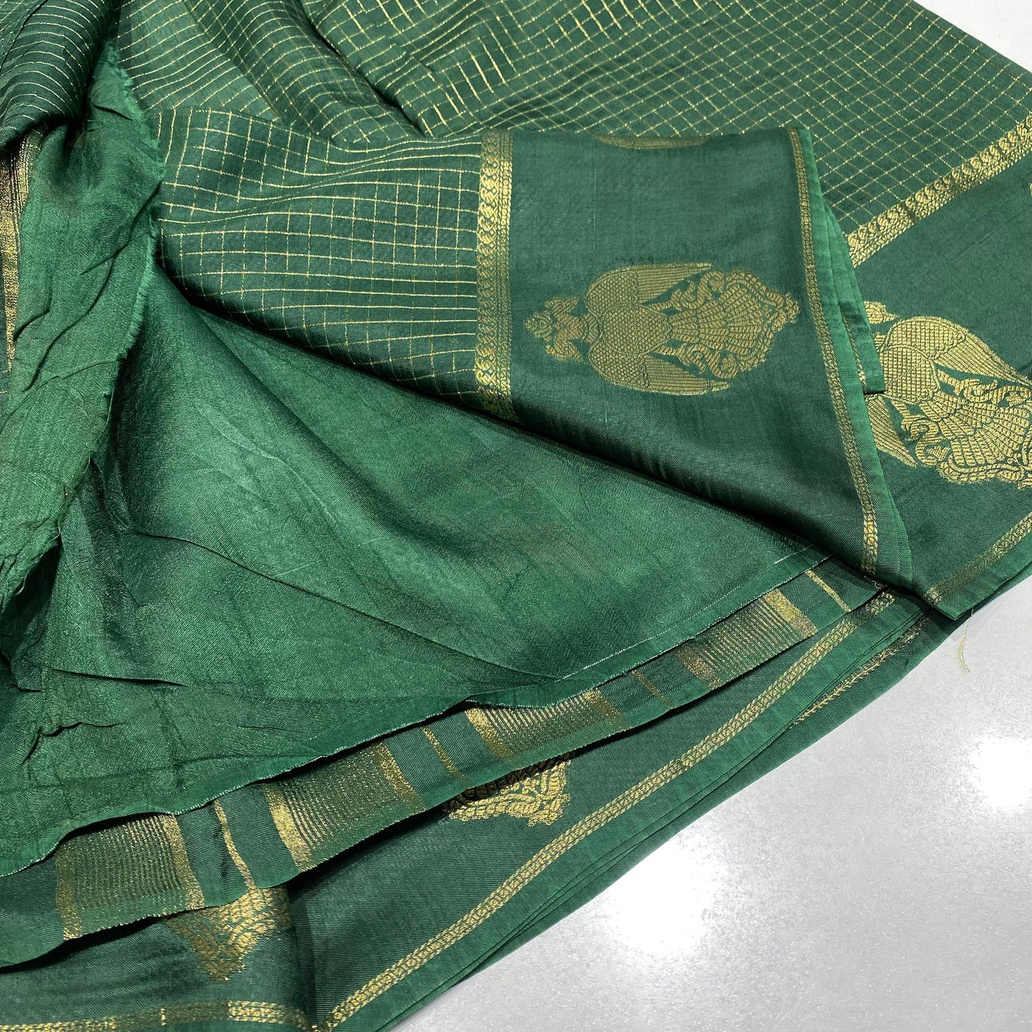 Semi Mysore Crepe Saree