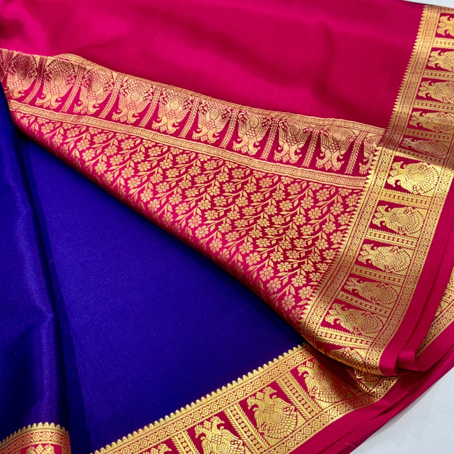 Pure Mysore Crepe Silk Saree