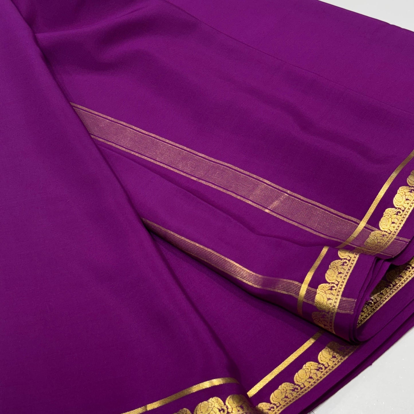 Pure Mysore Crepe Silk Saree