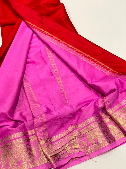 Semi Mysore Crepe Saree