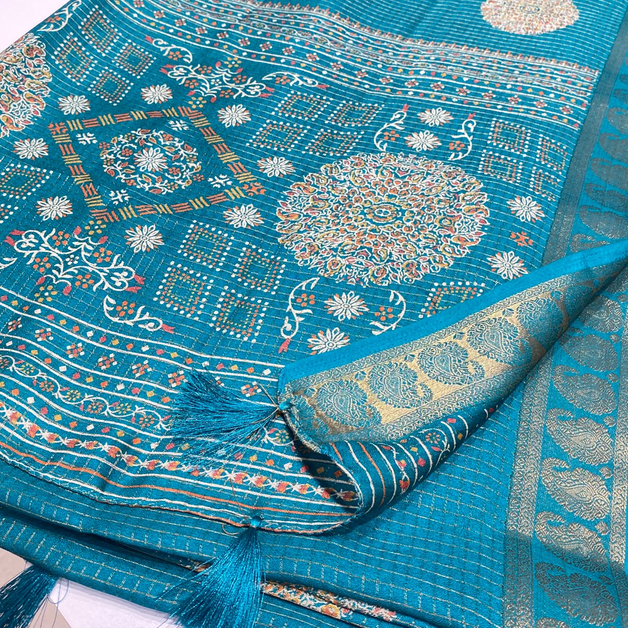 Printed Cotton Silk Saree
