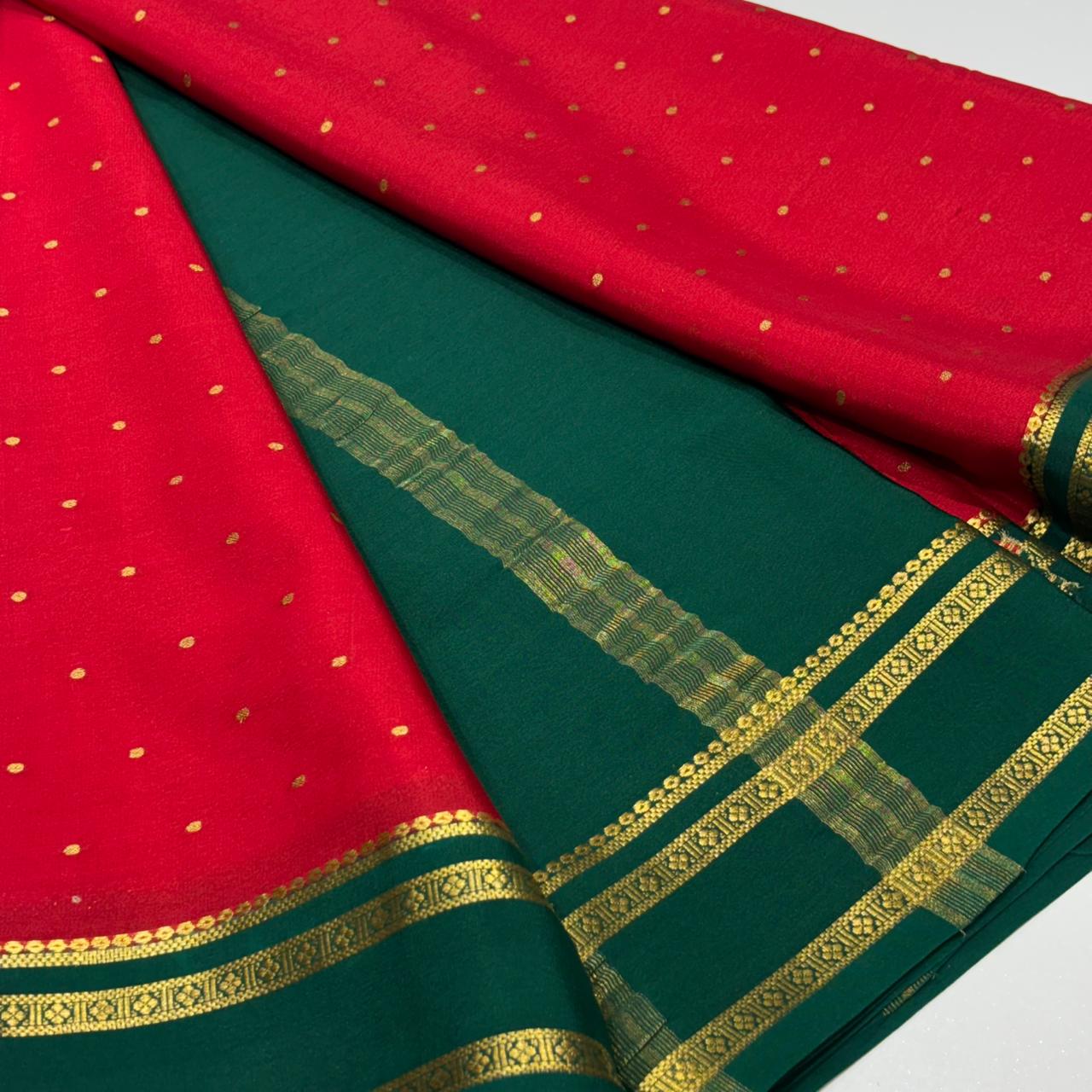 Pure Mysore Crepe Silk Saree