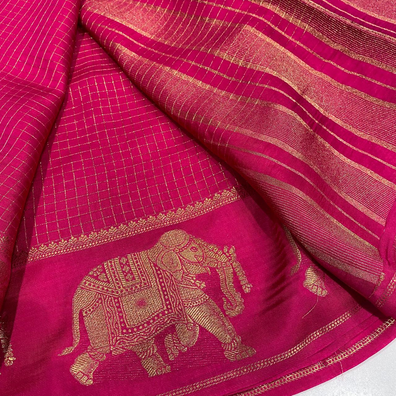 Mysore Crepe Saree