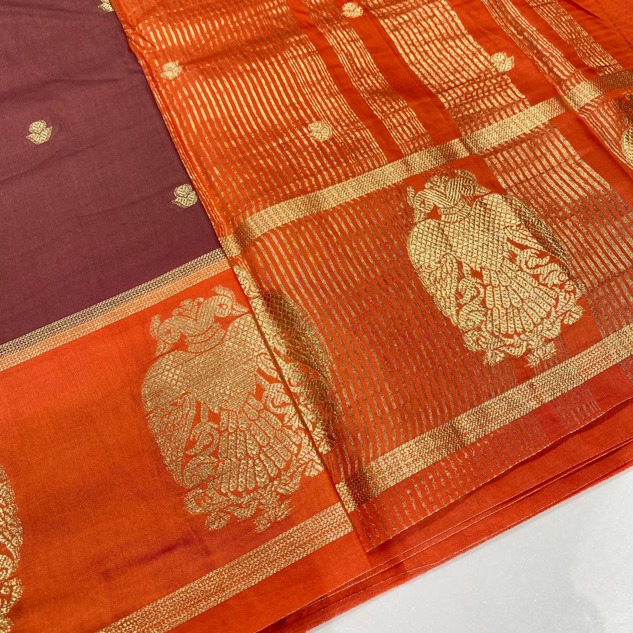 Chanderi Crepe Saree