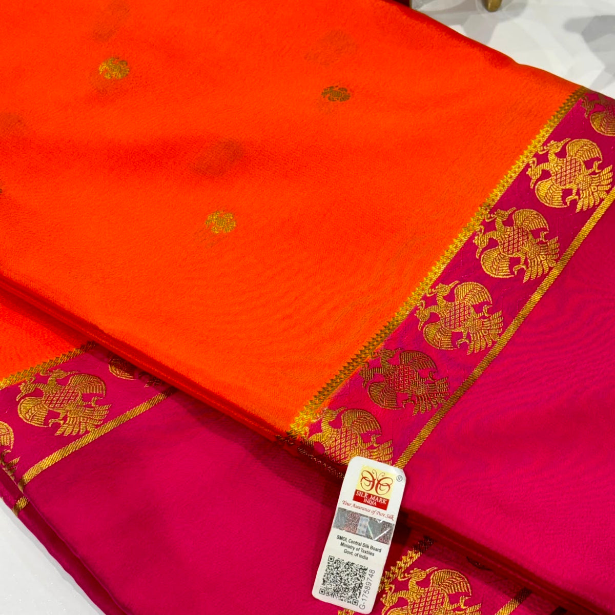 Pure Mysore Crepe Silk Saree