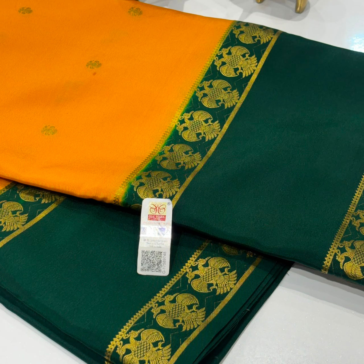Pure Mysore Crepe Silk Saree