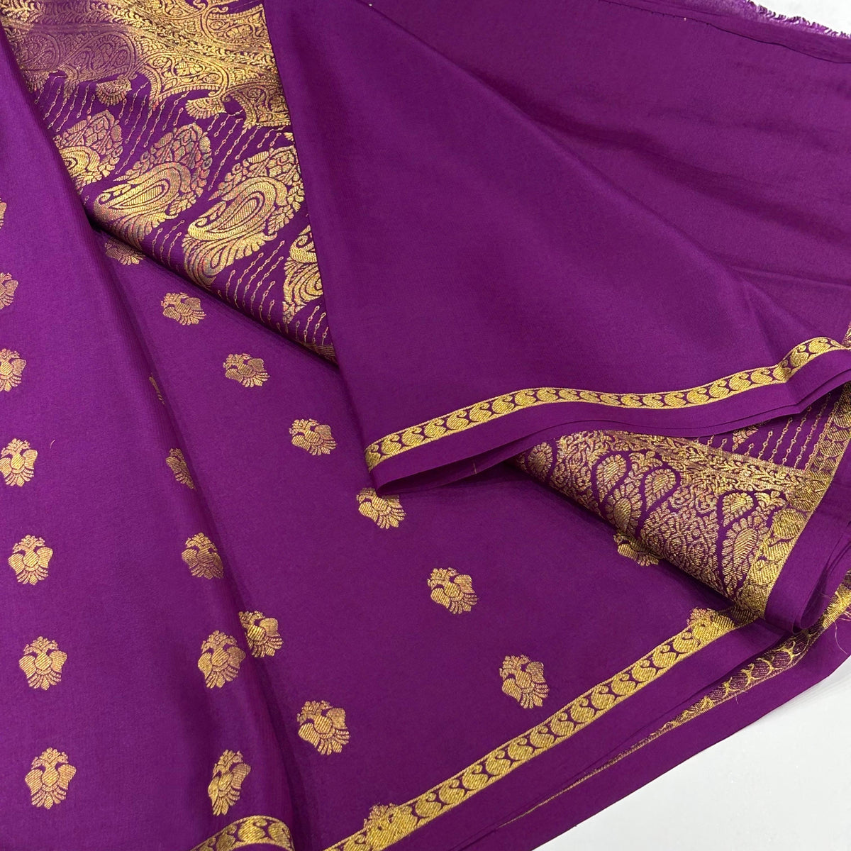 Pure Mysore Crepe Silk Saree