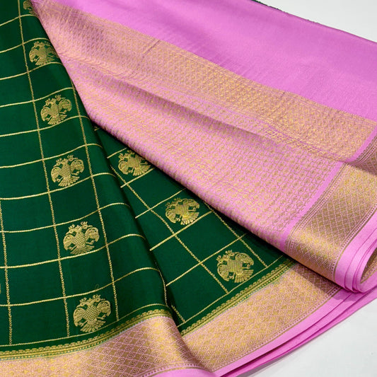 Pure Mysore Crepe Silk Saree