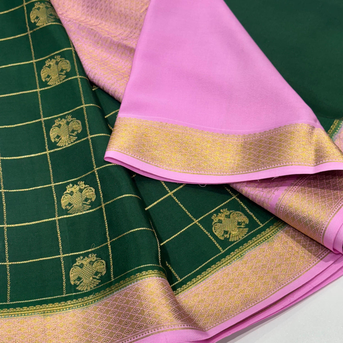 Pure Mysore Crepe Silk Saree