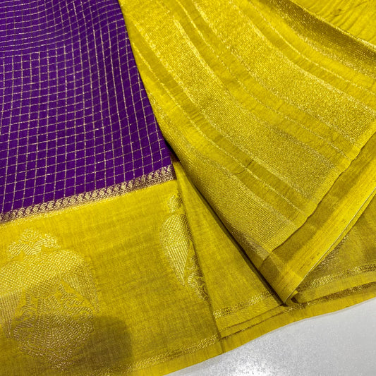 Semi Mysore Crepe Saree